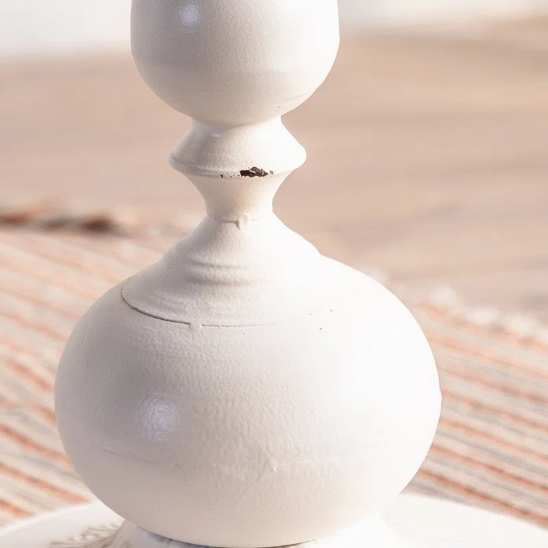 Alice 25.6-inch Round Pedestal End Table