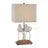 20" White Resin Birds Table Lamp With Shade