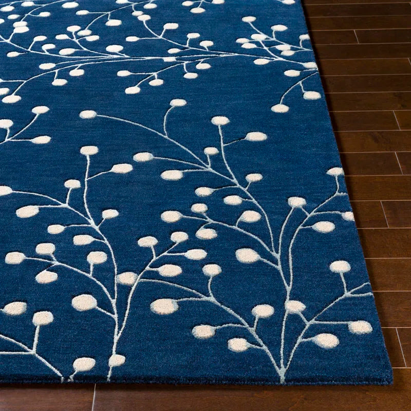 Elsberry Hand-Tufted Wool Floral Indoor Rug