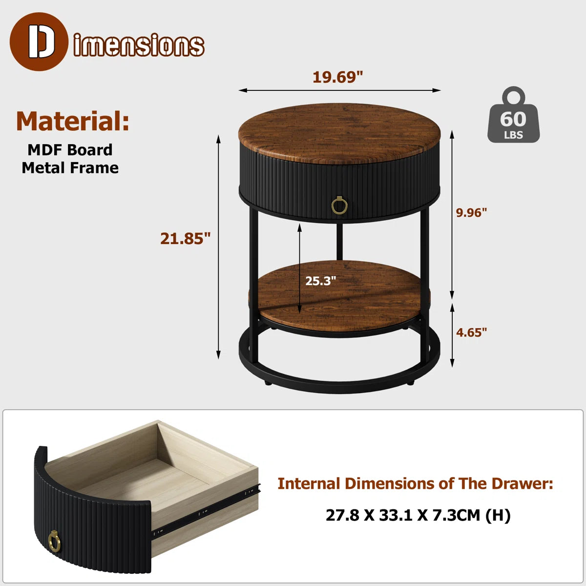 End Table with Storage