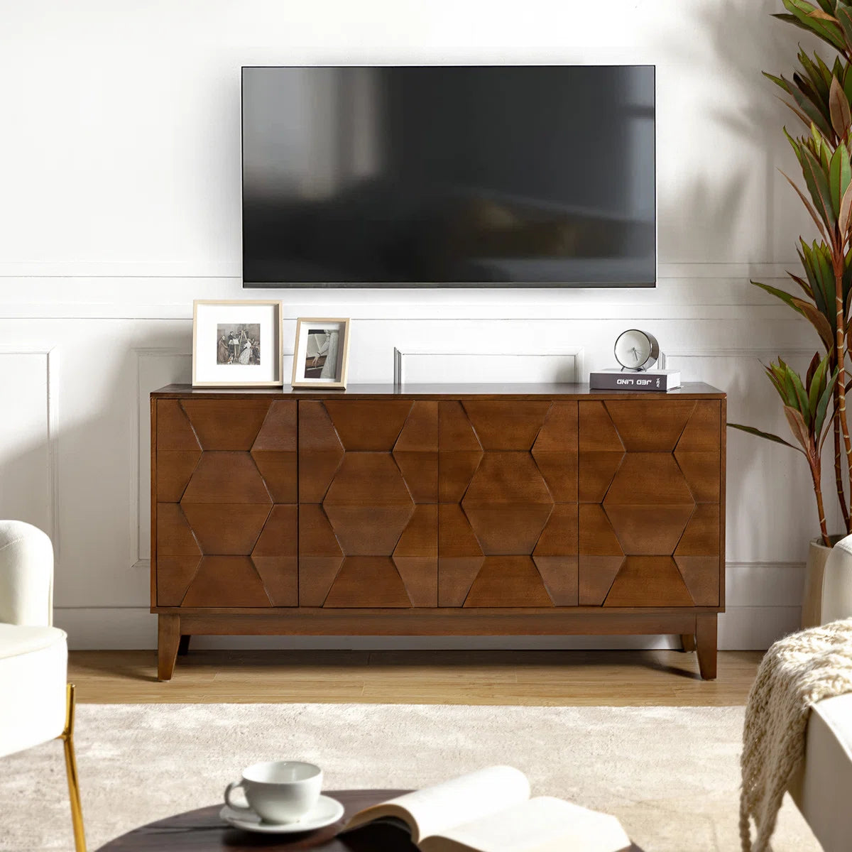 Isabele Modern 60" W Sideboard with Solid Wood Legs