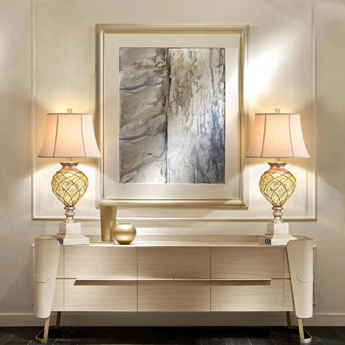 Jansel Glass Table Lamp